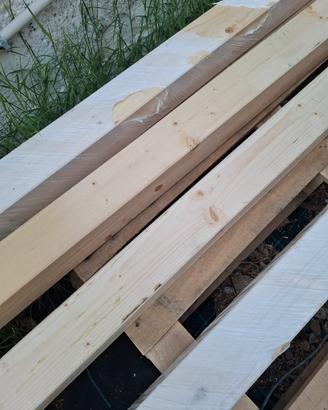 pali in legno 10x10 lunghezza 3/5 mt