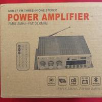 Amplificatore stereo 12V bluetooth con telecomando