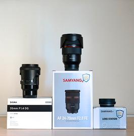 Corredo fotografico per Sony E-mount