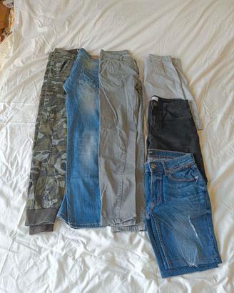 Lotto 6 jeans Uomo XS-S (42 IT) bermuda chino