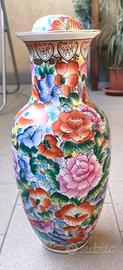 Vaso cinese decorativo floreale