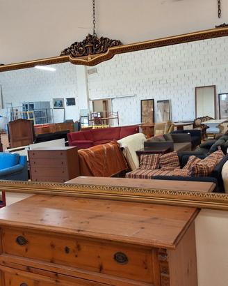 SPECCHIO DORATO GRANDE DA CREDENZA  