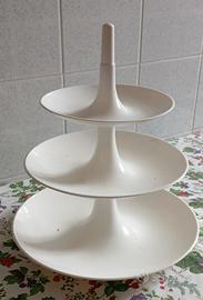 Alzatina 3 piani bianca