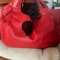 Borsa pelle Coccinelle rossa
