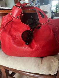 Borsa pelle Coccinelle rossa