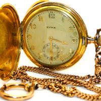 Esclusivo "Cyma" Savonette Gold Double con catena