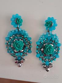 Orecchini Sodini Bijoux blu turchese 