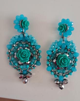 Orecchini Sodini Bijoux blu turchese 