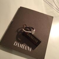 Solitario Damiani Diamante Anello oro bianco 18kt