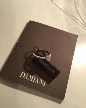 Solitario Damiani Diamante Anello oro bianco 18kt