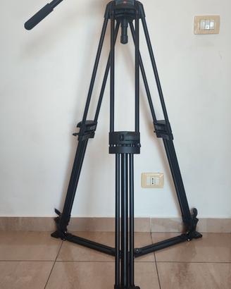 Treppiede Manfrotto 525MVB + testa fluida 503