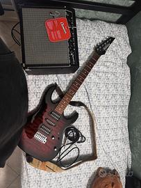 Ibanez GRX70QA‑TRB + amplificatore Champion