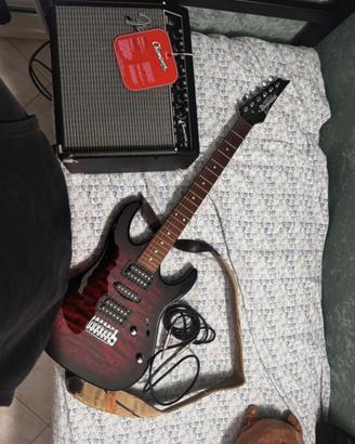 Ibanez GRX70QA‑TRB + amplificatore Champion
