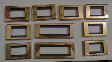 Placca bticino living classic 4713 4716 oro