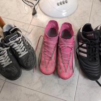 3 PAIA SCARPE CALCIO E CALCETTO
