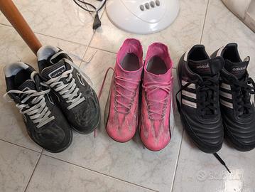 3 PAIA SCARPE CALCIO E CALCETTO