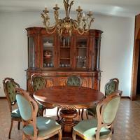 Mobile sala completo di tavolo e 6 sedie