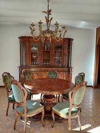 Mobile sala completo di tavolo e 6 sedie