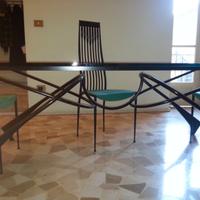 tavolo design in cristallo