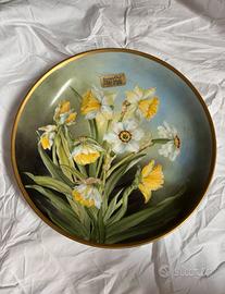 Piatto Limoges Dipinto A mano Vintage