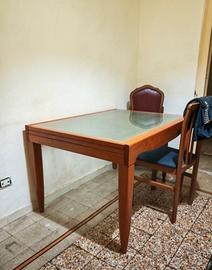 tavolo legno/vetro allungabile  Calligaris
