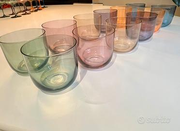 Set 12 bicchieri colorati Villeroy&Boch nuovi