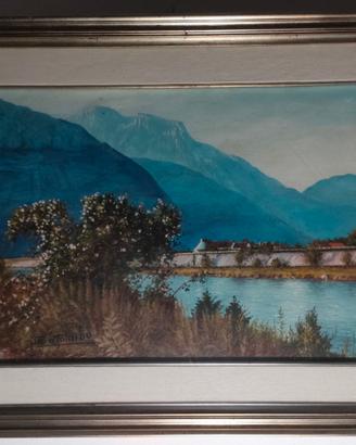 Quadro olio su tela dell'artista trentino Bertoldi