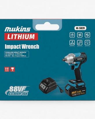 Trapano a Impulsi Senza Fili Mukins NL-5828 - 88VF