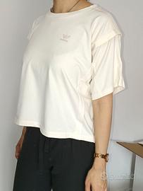 T-shirt Adidas Originale donna logo ricamato