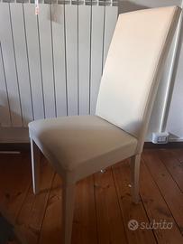 Set da 4/6 Sedie tavolo in ecopelle