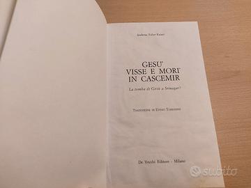 Copia del libro Gesù visse e morì in Cascemir