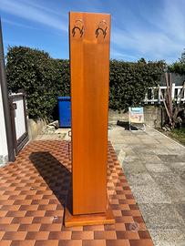 Colonna bagno girevole rovere specchio h180