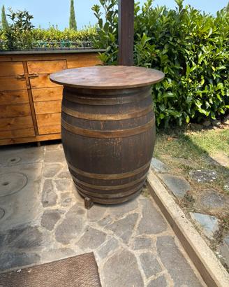 Tavolino botte legno