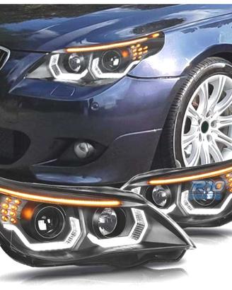 FARI BMW E60 E61 03-07 ANGEL EYES LED U HALO FONDO