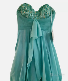 Abito cerimonia donna nuovo con etichetta tg 42 ti