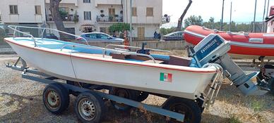 Barca DORY 13 con motore 25/35 evinrude + carrello