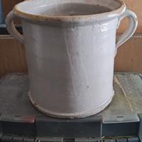 vaso antico in terracotta smaltato 