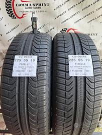 2 PNEUMATICI 225/55 R19 PIRELLI 4 STAGIONI 75%