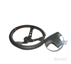 VOLANTE INVERTITO LOOK OMP PELLE SINTETICA NERO BR