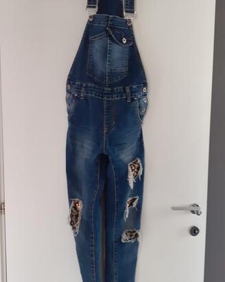Salopette jeans bambina 12 anni