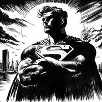 disegno a china superman 
