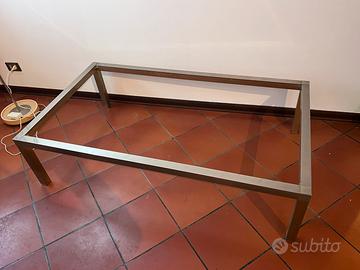 Tavolino da salotto con vetro