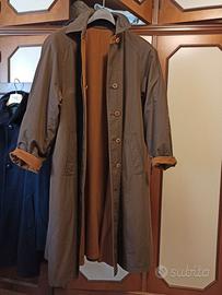 Trench double face marrone senape tg 50