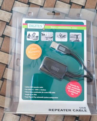 Cavo Prolunga Ripetitore Attivo USB 2.0 Digitus 5 