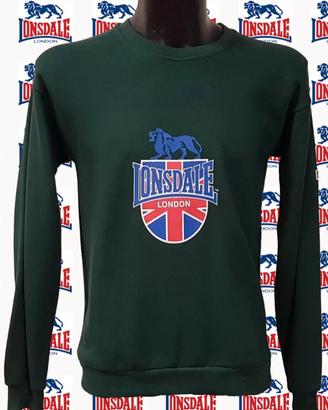 Felpa Lonsdale London col. Bottle Green taglia S