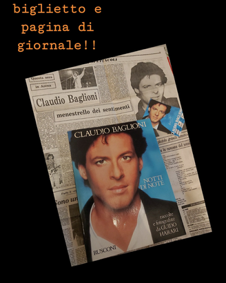 Libro Claudio Baglioni