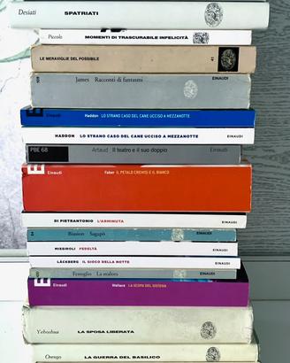 18 libri edizioni Einaudi