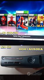 X box 360 Elite +120 GB + RGH3 Aurora 