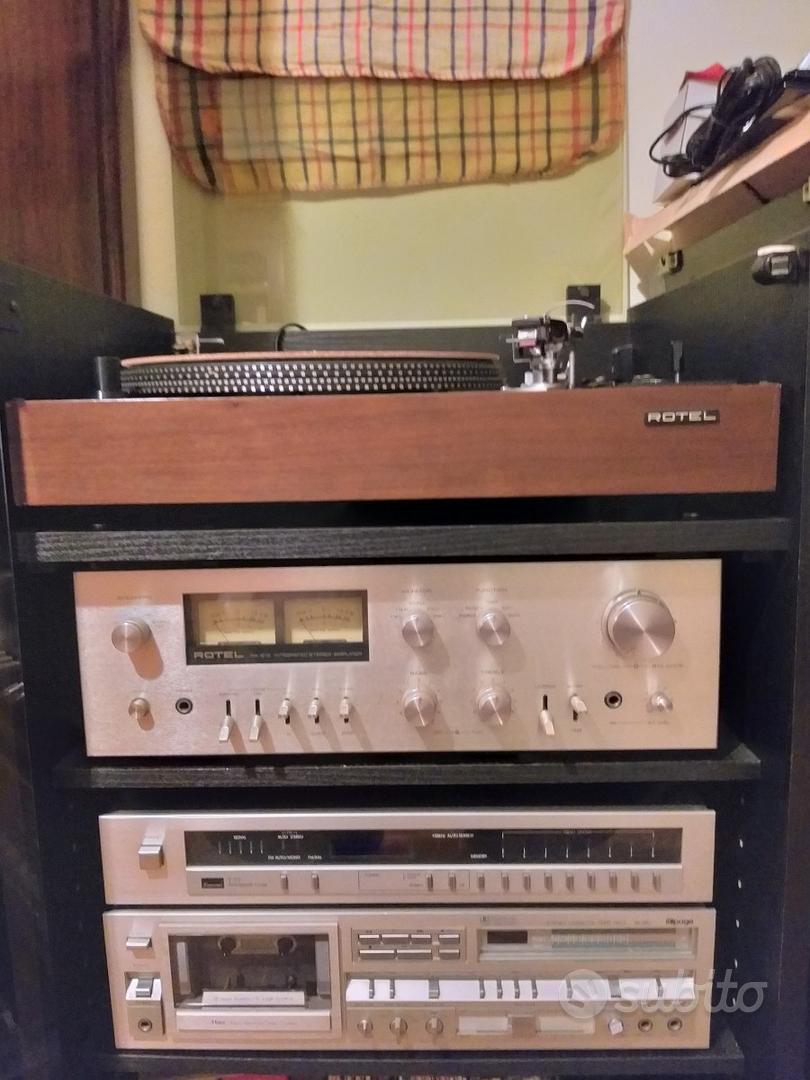 Impianto Hi-Fi Rotel ampli+piatto e Shure M95-ED - Audio/Video In ...