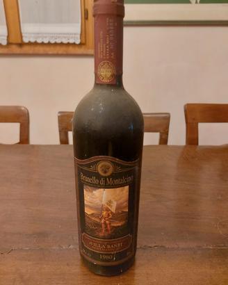 Bottiglia di Brunello di Montalcino DOCG 1980